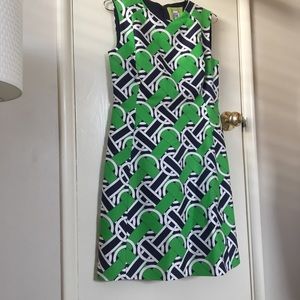 Green Abstract Elizabeth Mckay Dress